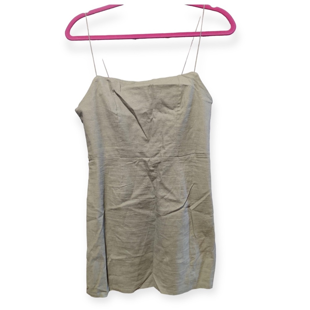 Khaki Green Mini Dress